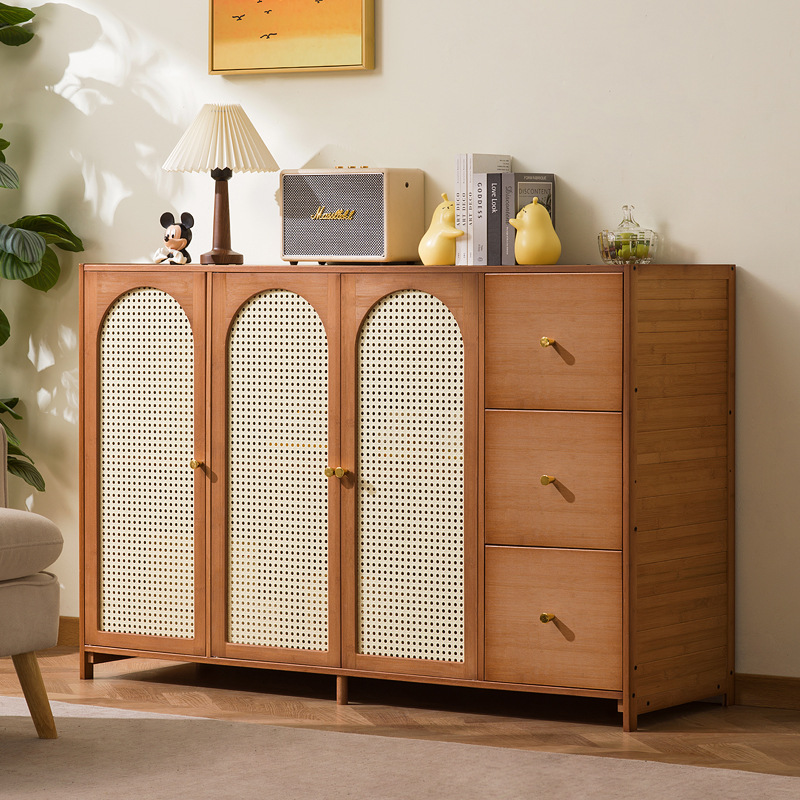 Room Divider Bamboo - Lemari ruang tamu bergaya retro dari