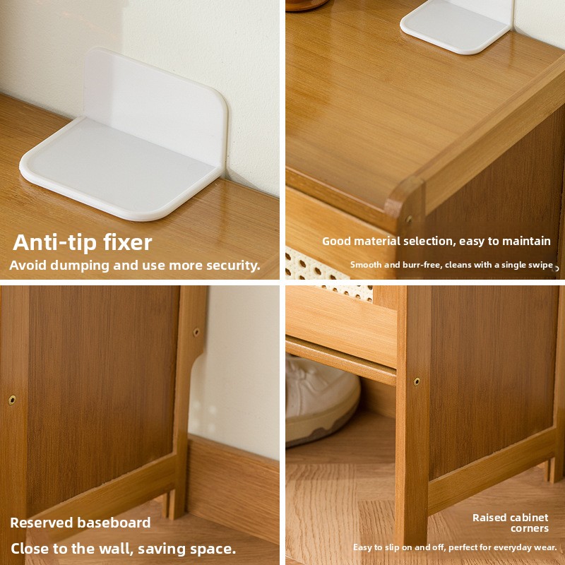 Lemari sepatu kayu rumah tangg - Room Divider Bamboo ulasan dan harga