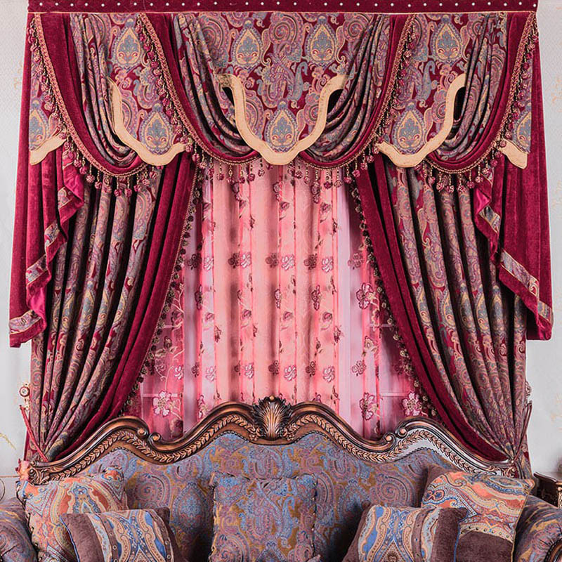 Tirai Mewah Gaya Baroque, Vala - Office Furniture Hong Kong ulasan dan harga