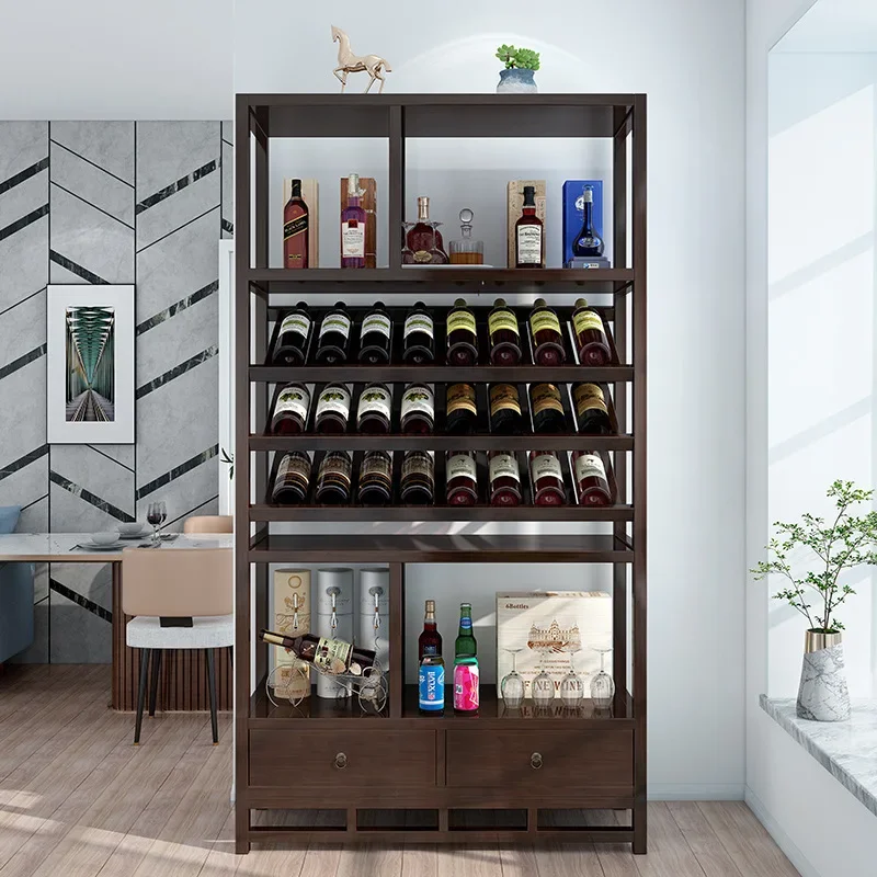 Lemari Pajangan Anggur Merah R - Room Divider Bamboo ulasan dan harga