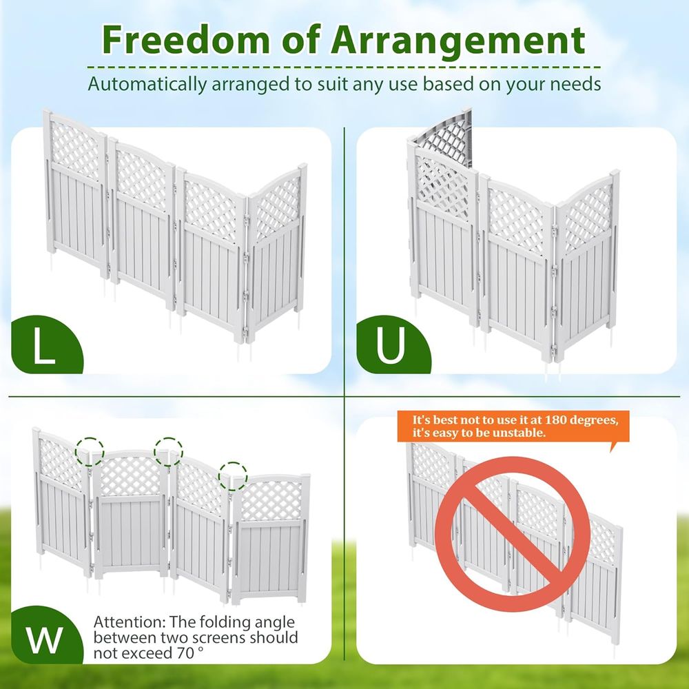 Resin Outdoor Privacy ence, 4  - Room Divider Bamboo ulasan dan harga