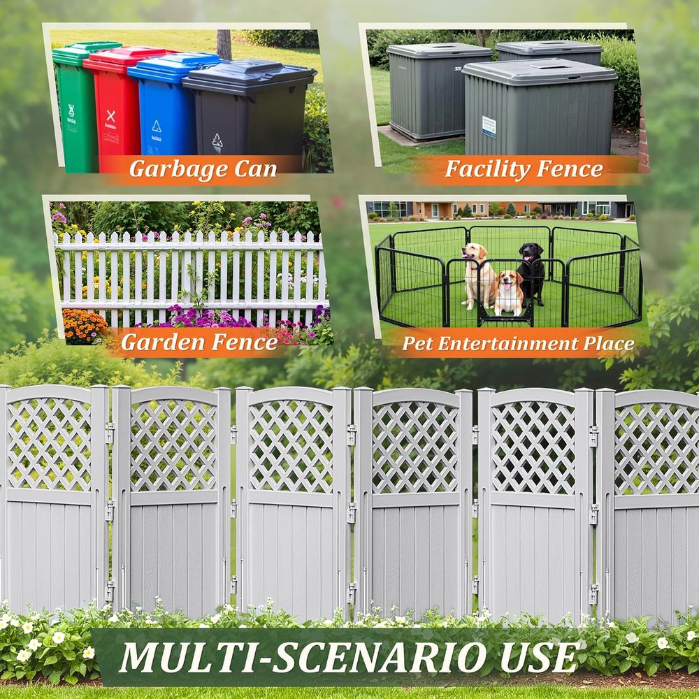 Resin Outdoor Privacy ence, 4  - Room Divider Bamboo ulasan dan harga