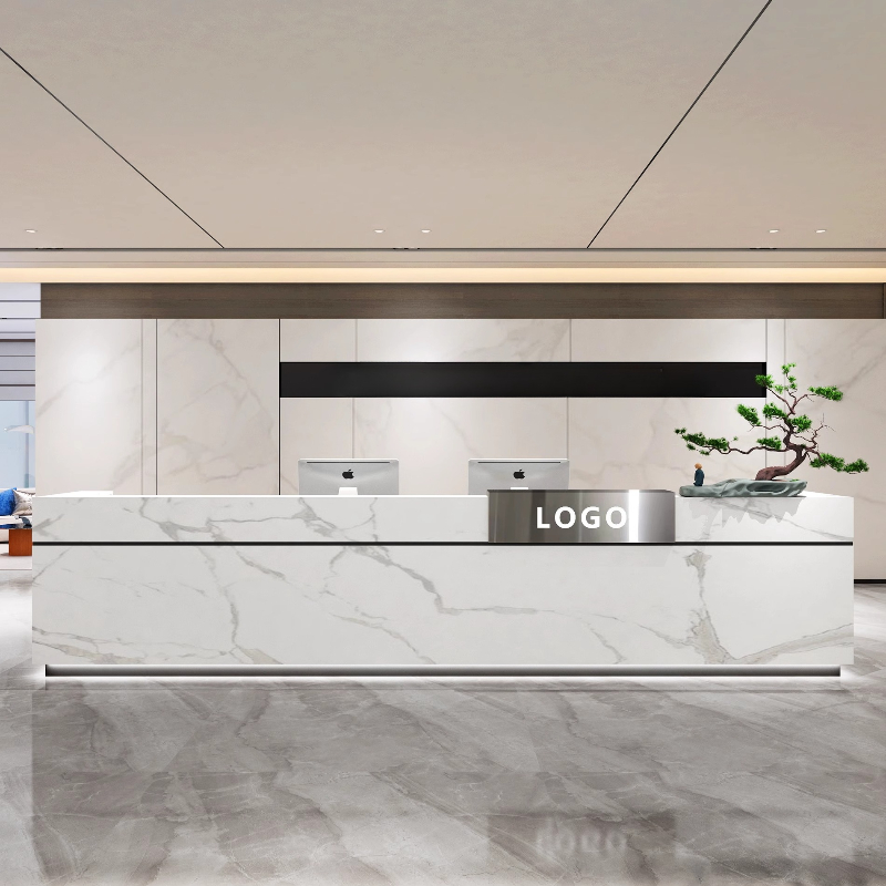 Meja Resepsionis Gaya Mewah Mo - Office Furniture Usa ulasan dan harga