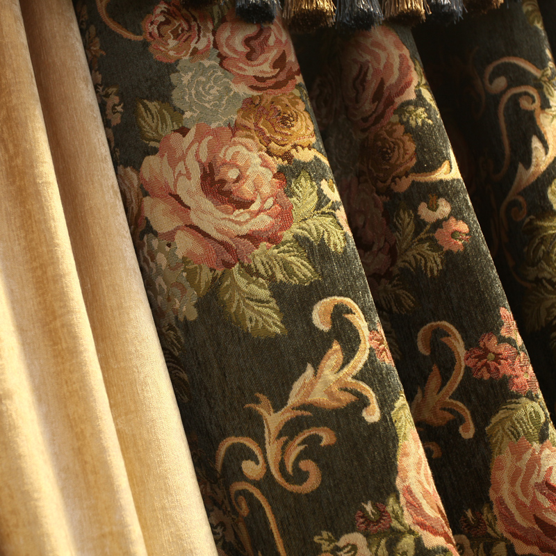 Tirai Pola Bunga Kuno Legenda  - Office Furniture Hong Kong ulasan dan harga