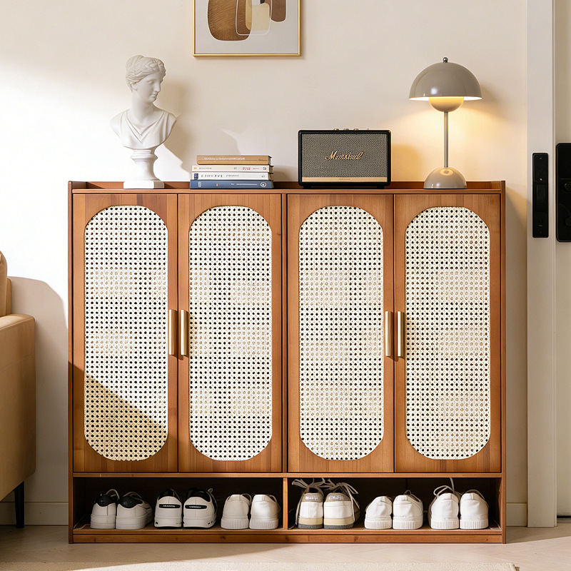 Lemari sepatu bergaya antik da - Room Divider Bamboo ulasan dan harga
